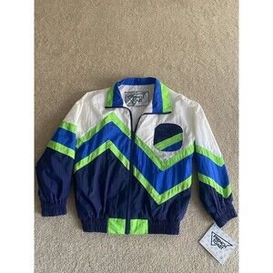 Vintage 90s French Toast Boys 12 Windbreaker Colorful - Seahawks Colors